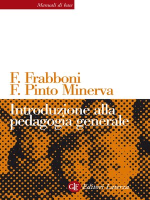 cover image of Introduzione alla pedagogia generale